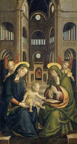 Defendente Ferrari The Virgin and Child with St. Anne oil painting image